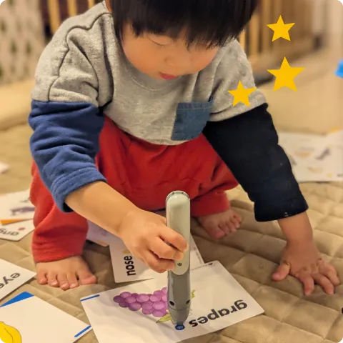 mola mola iを使用して学習する松浦さんの写真