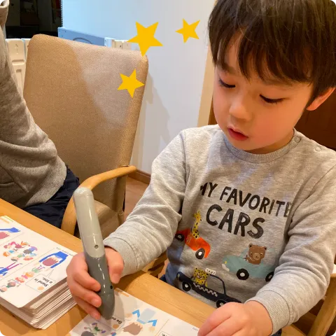 mola mola iで学習しているたかださんの写真